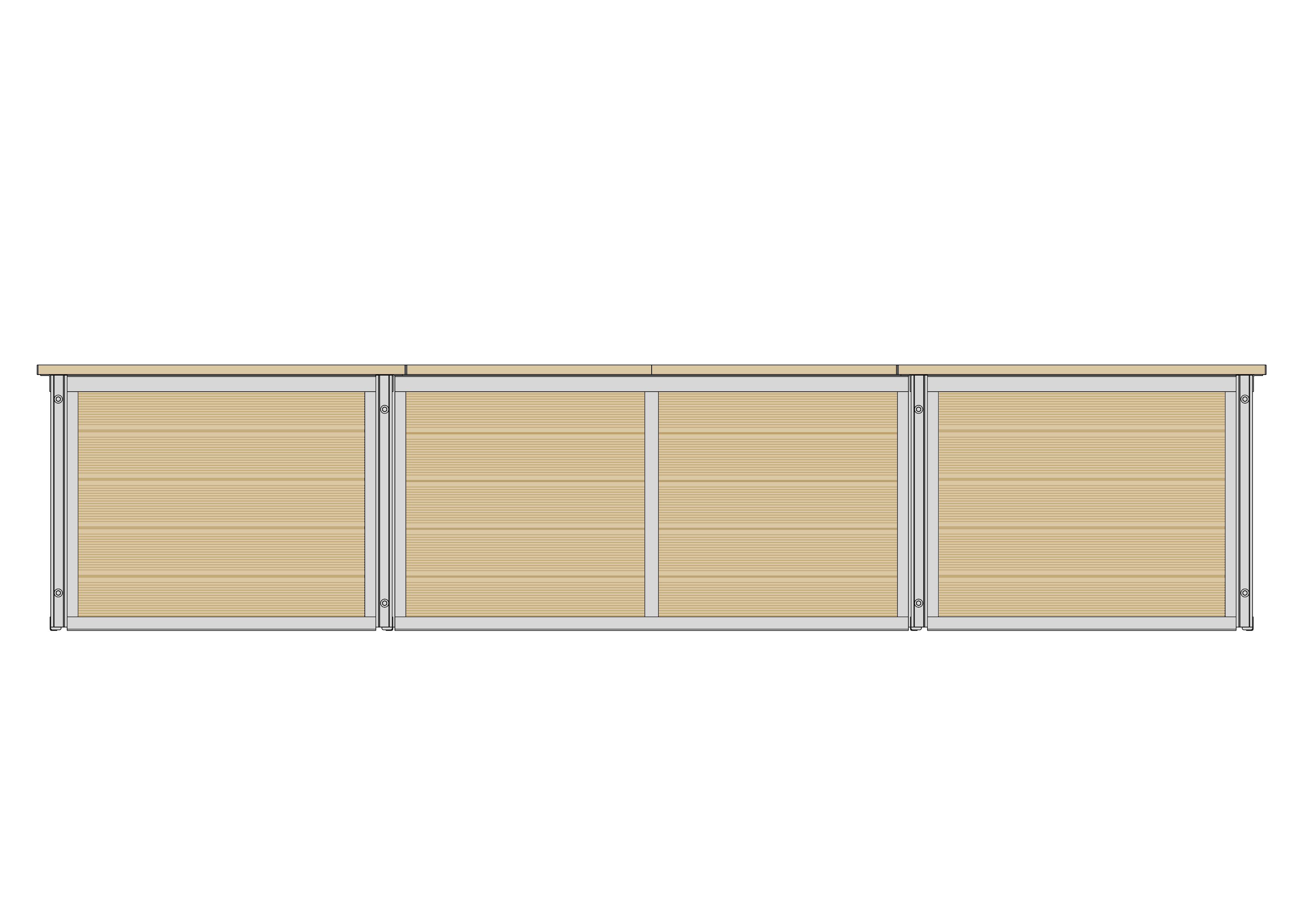 hortico Hochbeet in U-Form Seitenansicht