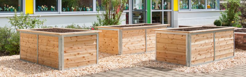 Kinderhochbeet aus Lärchenholz robust und langlebig